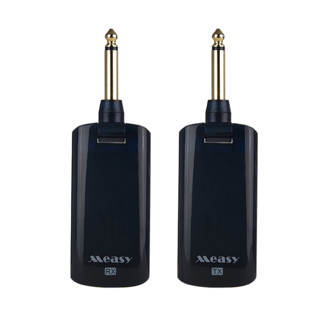 Measy AU688-U 20 Channels Wireless Guitar System Rechargeable Musical Instrument Transmitter Receiver, AU688-U Black