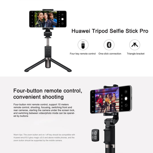 Original Huawei Wireless Bluetooth Tripod Self Timer Selfie Stick