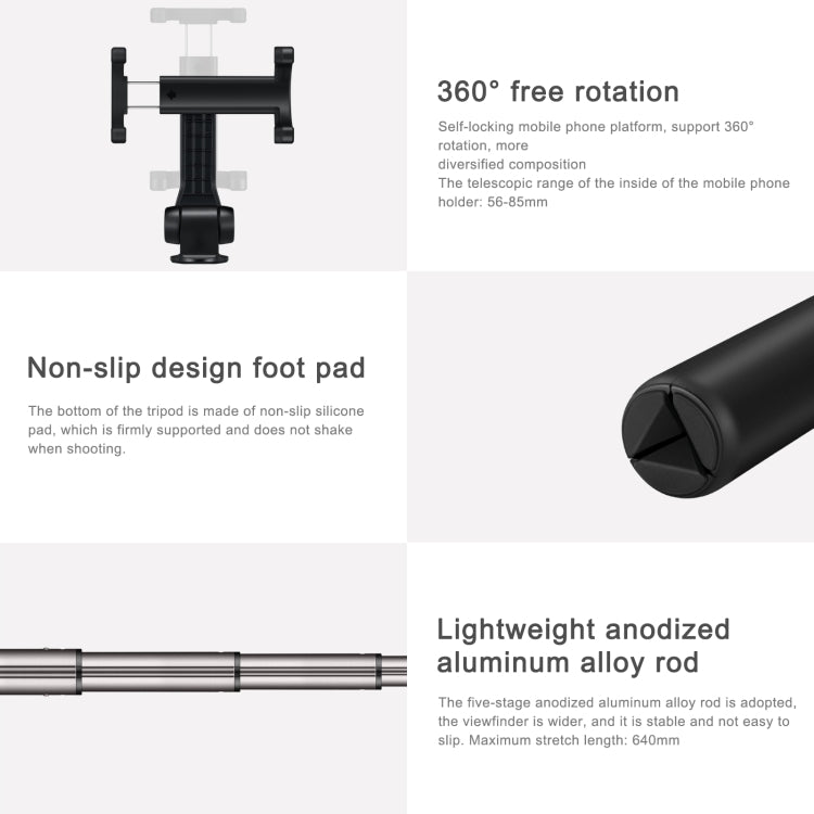 Original Huawei Wireless Bluetooth Tripod Self Timer Selfie Stick