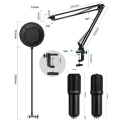 Yanmai Q10 3.5mm Recording Microphone Kit, Q10