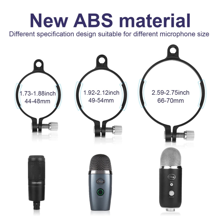 TEYUN PS-4x3 Condenser Microphone U-shaped Blowout Cover Desktop Bracket Audio Accessory Clip, PS-4