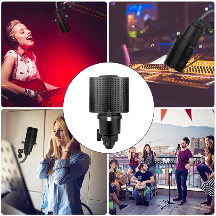 TEYUN PS-4x3 Condenser Microphone U-shaped Blowout Cover Desktop Bracket Audio Accessory Clip, PS-4