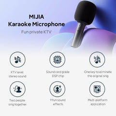 Micrófono de karaoke con reducción de ruido estéreo Bluetooth 5.1 original Xiaomi Mijia