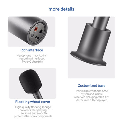 Original Xiaomi Mijia Bluetooth 5.1 Stereo Noise Reduction Karaoke Microphone
