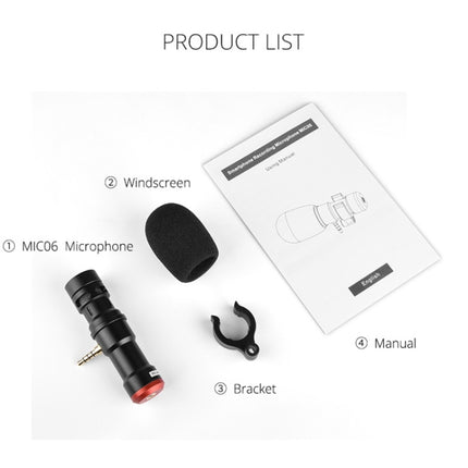 YELANGU MIC06 Live Broadcast Smartphone Recording Microphone, MIC06