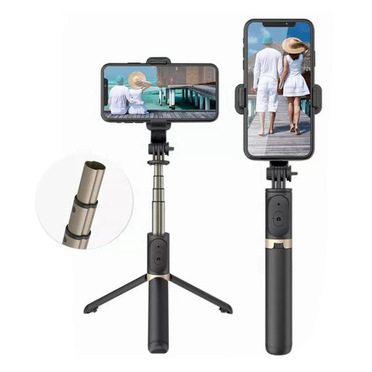 Q03 Bluetooth-Fernbedienung Stativ Selfie-Stick Telefonhalter, Q03 (Schwarz), Q03 (Weiß)