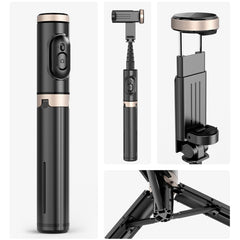 Q12 Hidden Design Reinforced Bluetooth Remote Control Tripod Selfie Stick, Q12 (Black), Q12 (White)