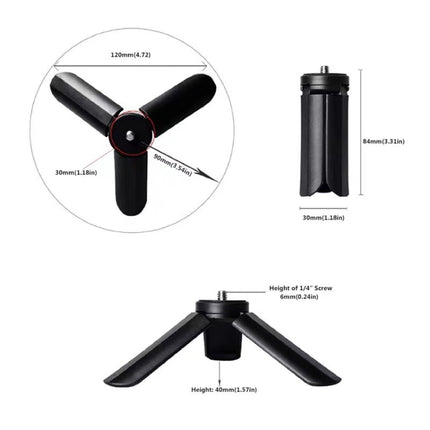 LUXCeO Portable Folding Plastic Tripod, Tripod