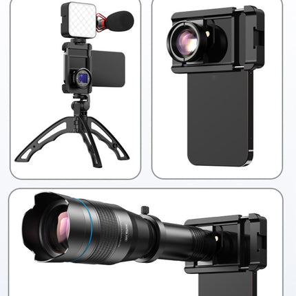 APEXEL F001 Multifunctional Handheld Stabilizer Rig Mount Lens Phone Clip