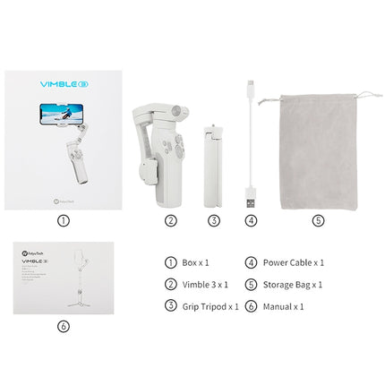 FEIYUTECH Vimble 3 Handheld Stabilizer Smart Three-Axis Follow-Up Anti-Shake Gimbal, Vimble 3