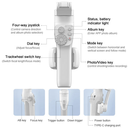 FEIYUTECH Vimble 3 Handheld Stabilizer Smart Three-Axis Follow-Up Anti-Shake Gimbal, Vimble 3