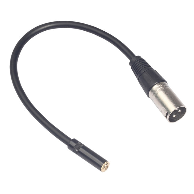 TC227K17-03 Audiokabel 3,5 mm Buchse auf XLR Stecker, Länge: 0,3 m, 3,5 mm Buchse auf XLR Stecker