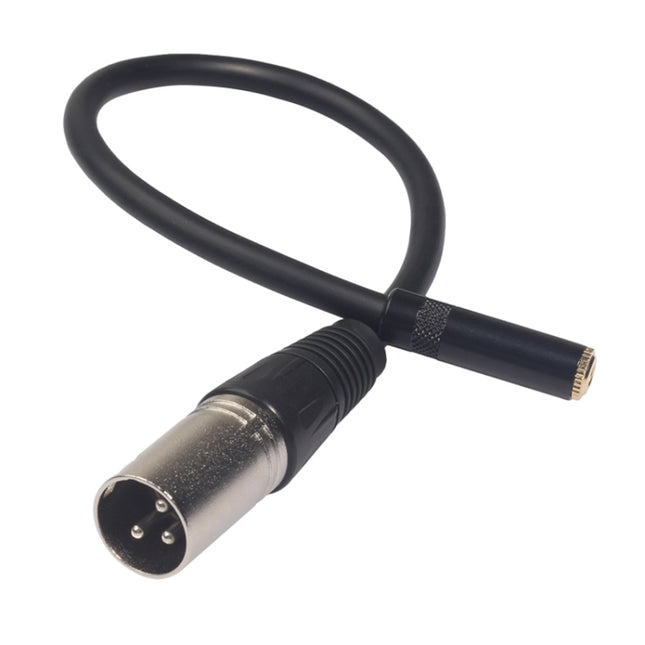 TC227K17-03 Audiokabel 3,5 mm Buchse auf XLR Stecker, Länge: 0,3 m, 3,5 mm Buchse auf XLR Stecker