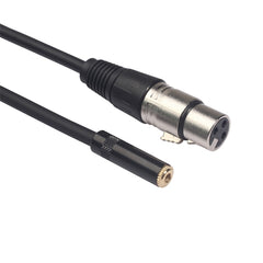 TC227K18-03 Audiokabel 3,5 mm Buchse auf XLR Buchse, Länge: 0,3 m, 3,5 mm Buchse auf XLR Buchse