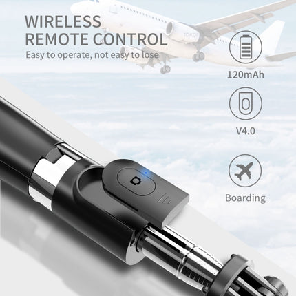 Palo para selfies con trípode y temporizador automático, multifunción, ajustable, Bluetooth, L02, 100 cm