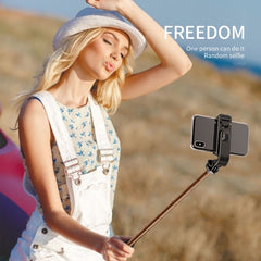 L02 100cm Multi-function Adjustable Bluetooth Self-timer Pole Tripod Selfie Stick