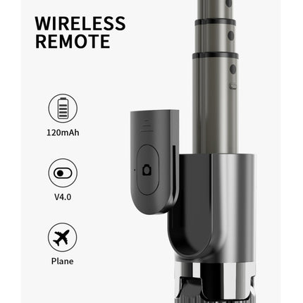 L08 Adjustable Gimbal Stabilize Bluetooth Self-timer Pole Tripod Selfie Stick