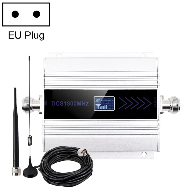 DCS-LTE 4G Phone Signal Repeater Booster, US Plug(Silver)