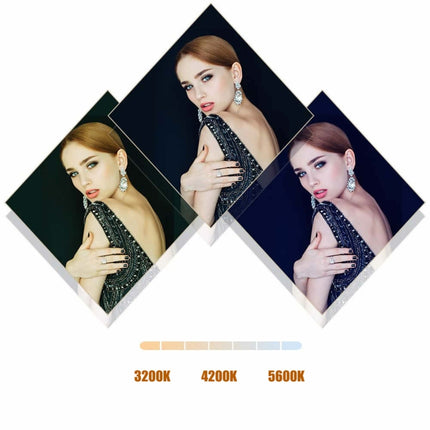 MANTOO RL-18 II 100-240V 55W 18 inch Two-color Dimmable Ring Fill Light with Tripod