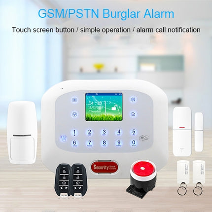 DY-GSM50A 8 in 1 Kit  315MHz / 433MHz Wireless GSM/PSTN Intelligent Anti-Burglar Alarm System, Touch Panel LCD Screen, DY-GSM50A