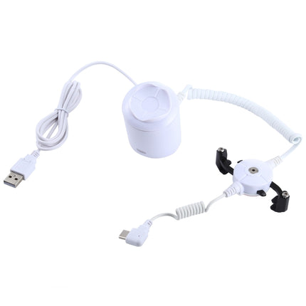 Cylindrical Display Stand Security System Burglar Alarm / Anti-theft Alarm Display Holder  with Infrared Remote Control for Mobile Phones with Type-C / USB-C Port