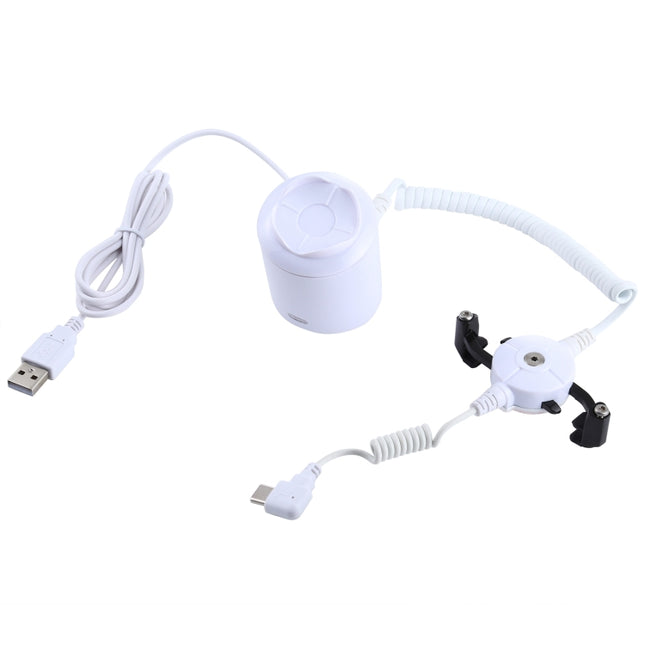 Cylindrical Display Stand Security System Burglar Alarm / Anti-theft Alarm Display Holder  with Infrared Remote Control for Mobile Phones with Type-C / USB-C Port