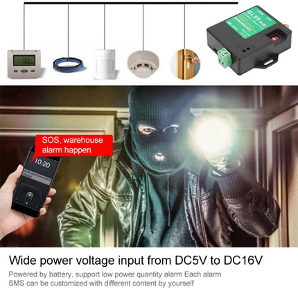 GL09 PLUS Low Standby Power Consumption 8-channel Monitoring GSM Alarm Module, GL09 PLUS