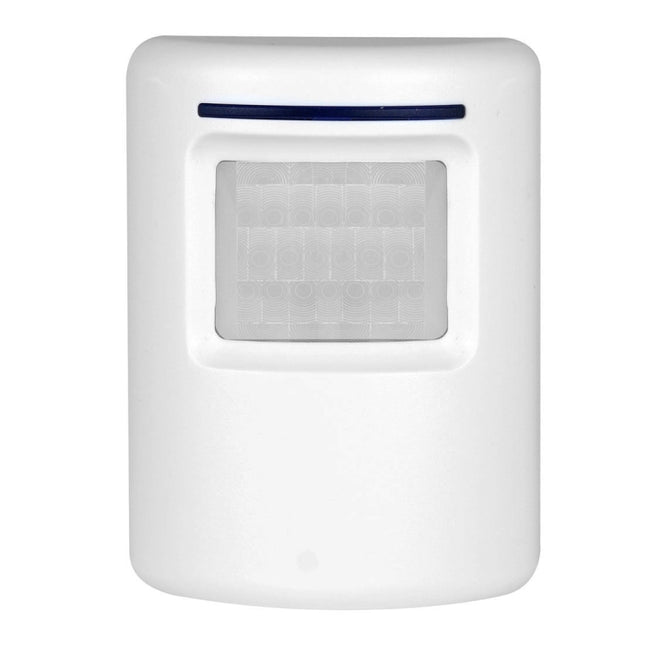 FY-0256 2 in 1 PIR Infrared Sensors (Transmitter + Receiver) Wireless Doorbell Alarm Detector for Home / Office / Shop / Factory, EU Plug