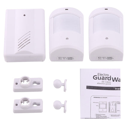 YF-0156 1 to 2 Good Safe Wireless Electro Guard Watch Remote Detective System Kit for Home Office, 1 x Receiver + 2 x  Detector, YF-0156
