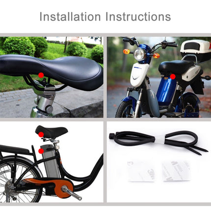 KS-SF22R IP55 Waterproof Wireless 113dB Vibration Burglar Sensor Alarm with Remote Control for Vehicle / Bicycle / Electric Bicycle