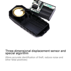 KS-SF22R IP55 Waterproof Wireless 113dB Vibration Burglar Sensor Alarm with Remote Control for Vehicle / Bicycle / Electric Bicycle