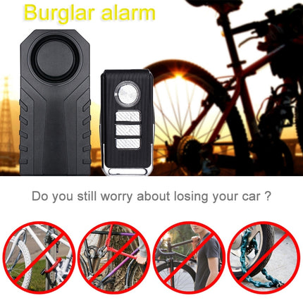 KS-SF22R IP55 Waterproof Wireless 113dB Vibration Burglar Sensor Alarm with Remote Control for Vehicle / Bicycle / Electric Bicycle