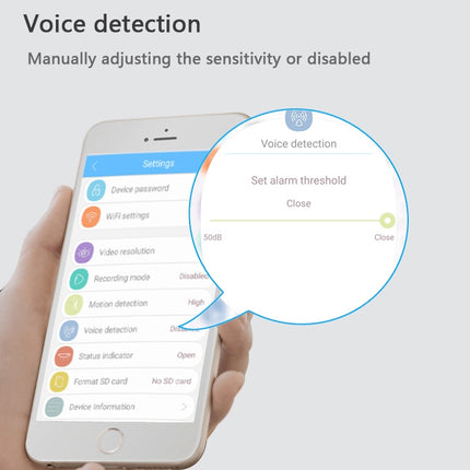 WLSES GC60 720P Wireless Surveillance Camera Baby Monitor, EU Plug