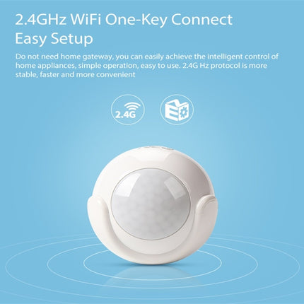 NEO NAS-PD01W Wireless WiFi PIR Detector Motion Sensor, Support Android / IOS systems & Ultra-bright Red LED