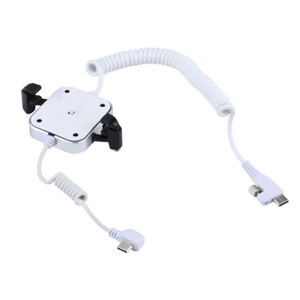 Aluminum Shell Square-column Anti-theft Alarm Stand Security System Burglar Alarm / Anti-theft Alarm Display Holder for Mobile Phones with Type-C / USB-C Port