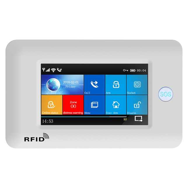 PG-106-GSM GSM/GPRS + WiFi Intelligent Alarm System with Touch Screen & RFID Function