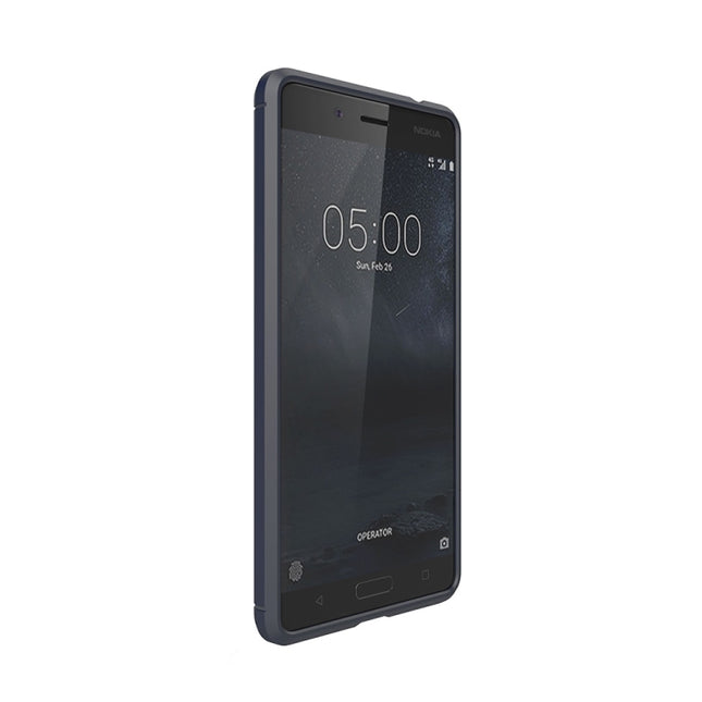 For Nokia 5 Brushed Carbon Fiber Texture Shockproof TPU Protective Cover Case, Nokia 5