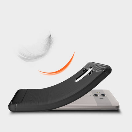 For Huawei  Mate 10 Pro Brushed Texture Carbon Fiber Shockproof TPU Rugged Armor Protective Case , For Huawei Mate 10 Pro, For Mate 10 Pro