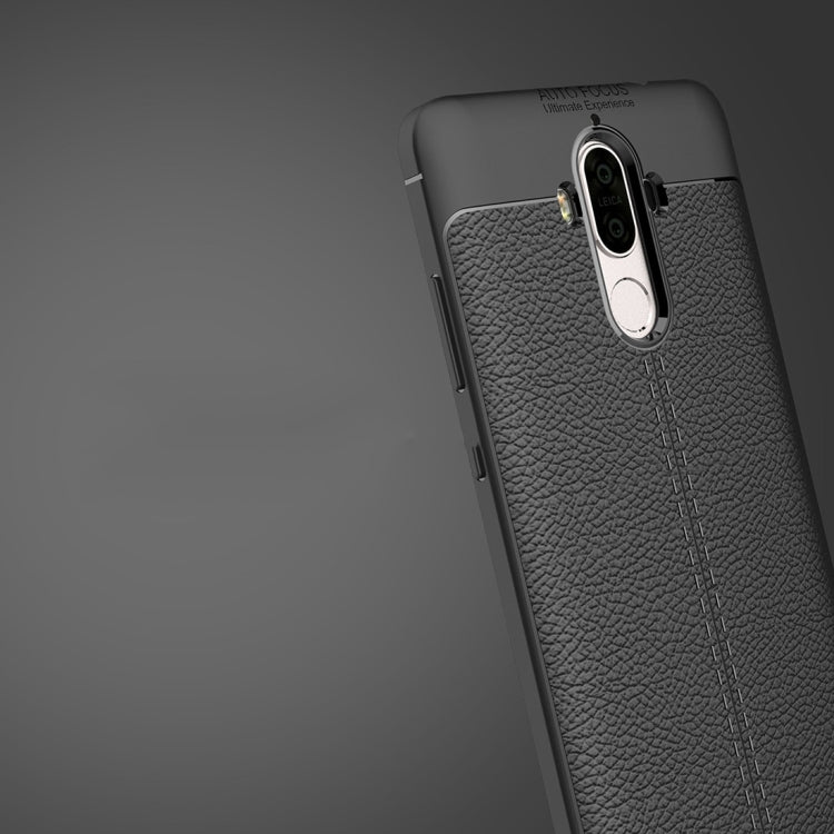 For Huawei  Mate 9 Litchi Texture Full Coverage TPU Protective Back Cover Case
