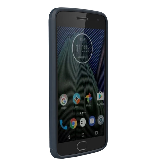 For Motorola Moto G5 Plus Brushed Carbon Fiber Texture Shockproof TPU Protective Cover Case, For Moto G5 Plus