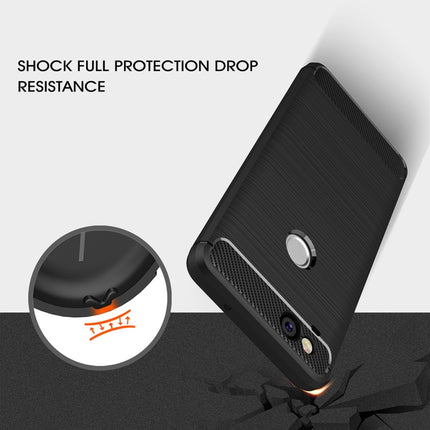 For Google Pixei 2 Brushed Texture Carbon Fiber Shockproof TPU Rugged Armor Protective Case