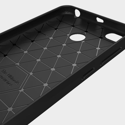 For Xiaomi  Redmi 4X  Brushed Carbon Fiber Texture Shockproof TPU Protective Cover Case , For Redmi 4X