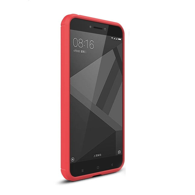 For Xiaomi  Redmi 4X  Brushed Carbon Fiber Texture Shockproof TPU Protective Cover Case , For Redmi 4X
