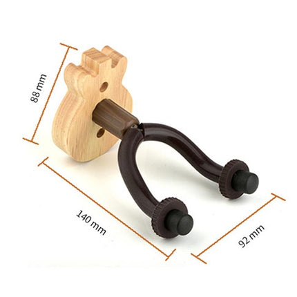 Deep Wood Grain Guitar Ukulele Wood Wall Hook