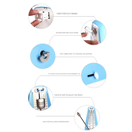 Piano Guitar Drum Violin Zither Universal Mechanical Metronome, Classic Version, Classic Version