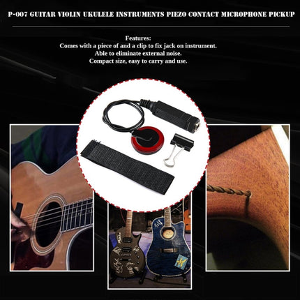 For Wooden Guitar Pasteable Multifunctional Sound Pickup, Pasteable Multifunctional Sound Pickup