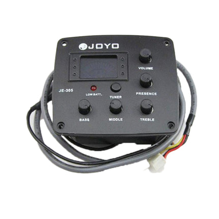 JOYO JE-305 Guitar Pickup 4-Band EQ Preamp Tuner Pickup Equalizer with Tuning Function, JE-305