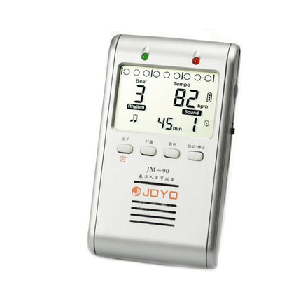 JOYO JM-90 Mini Portable Rechargeable Clip-on LED Indicator Electronic Digital Metronome Tone Generator Tuner for Guitar Violin Ukulele, JM-90 (Black), JM-90 (White)