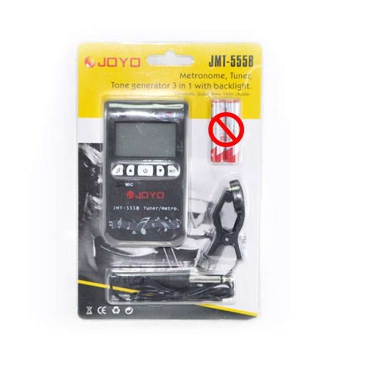 JOYO JMT-555B Metronome Tuner Chromatic Digital LCD Backlight with Tone Generator 3 in 1 Kit for Guitar Violin Ukulele, JMT-555B