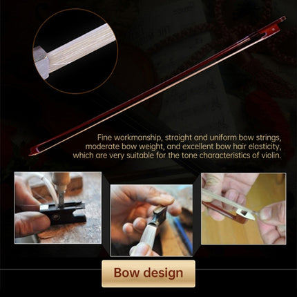 4/4 Full Size Acoustic Violin Handmade Solid Wood Violin